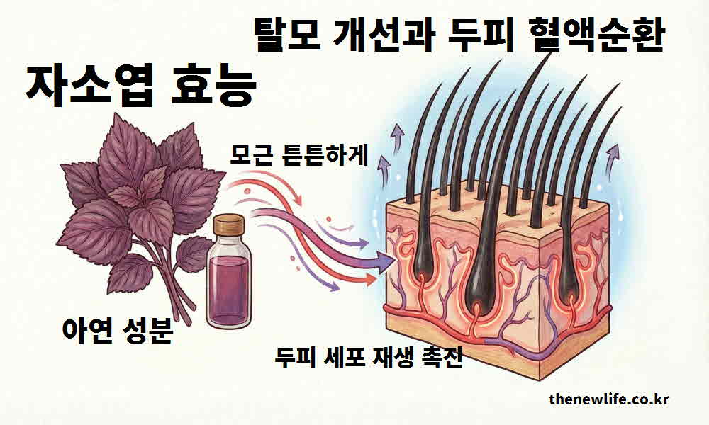 자소엽 효능 탈모 개선 두피 혈액순환
