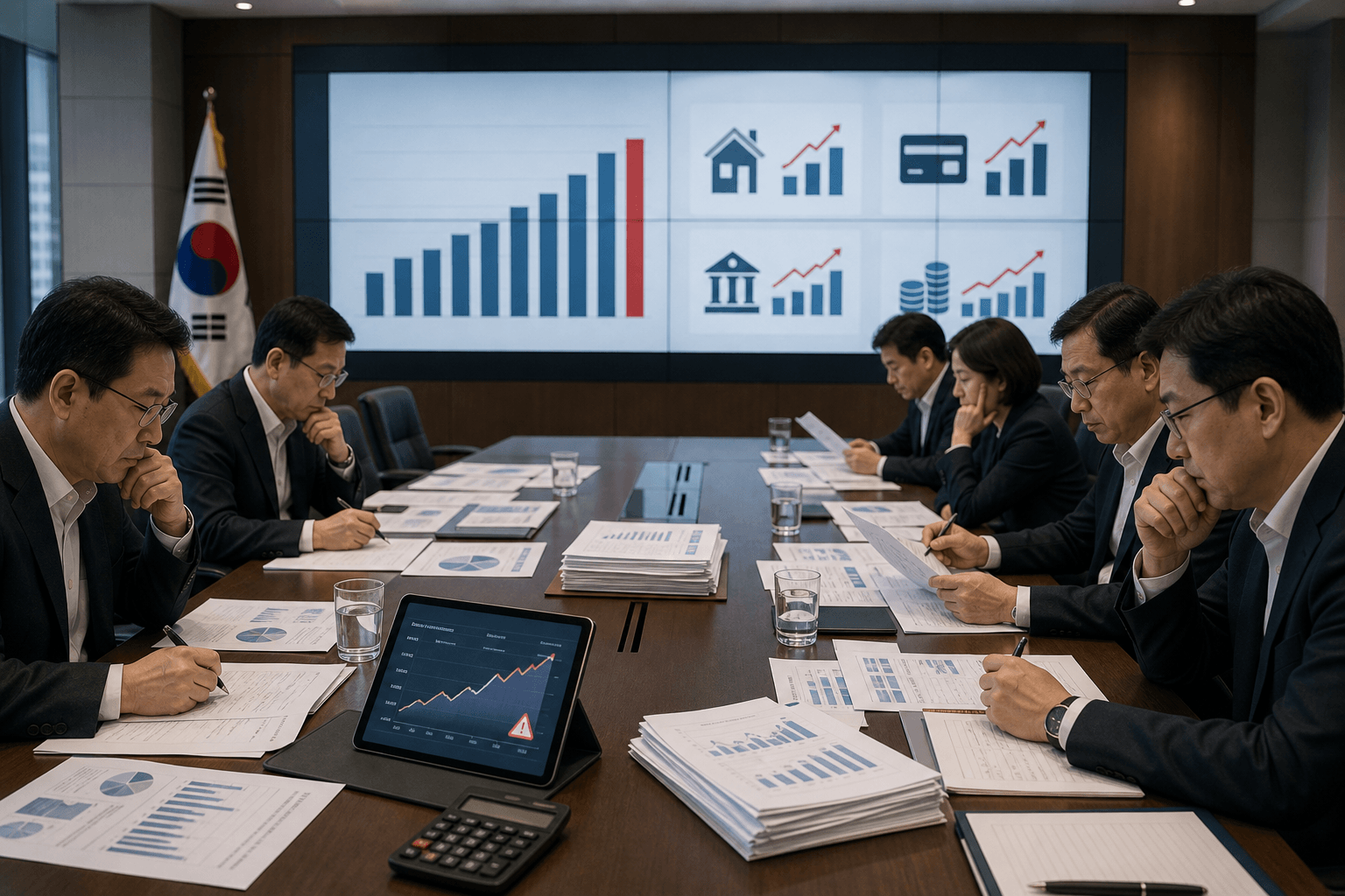 가계대출 급증(신용대출, 주담대 이자, 대출동향, 추가 약정)