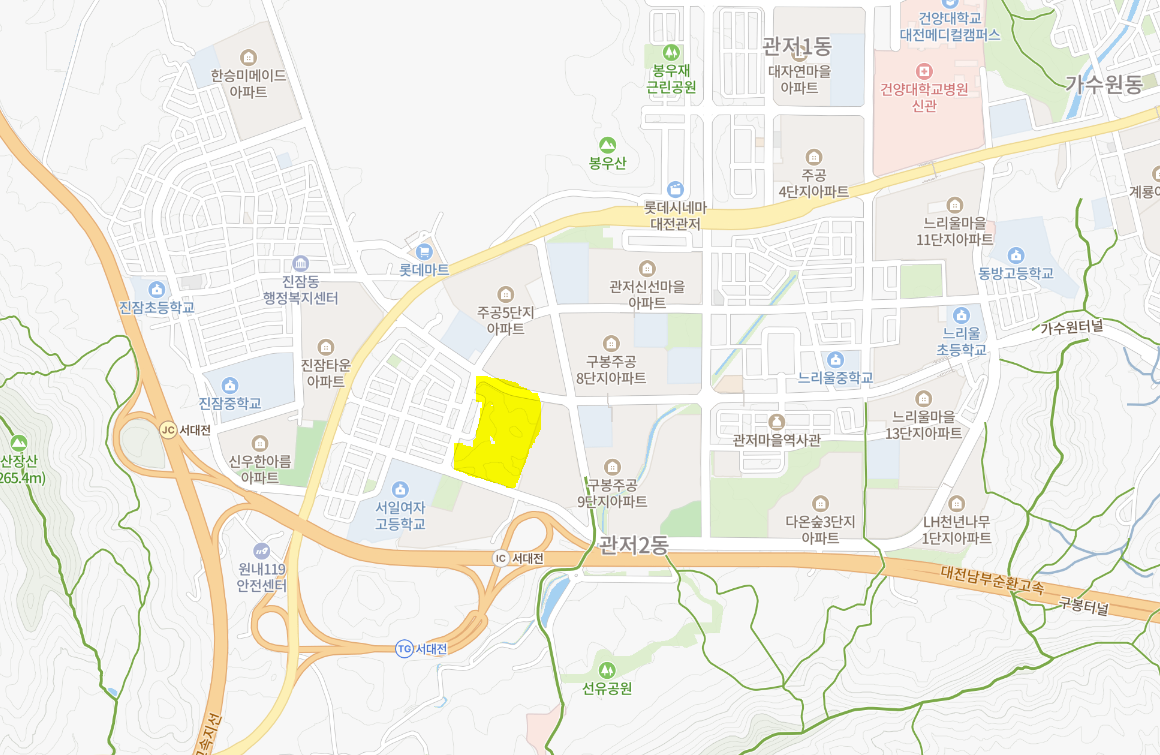 대전관저3차더샵 위치