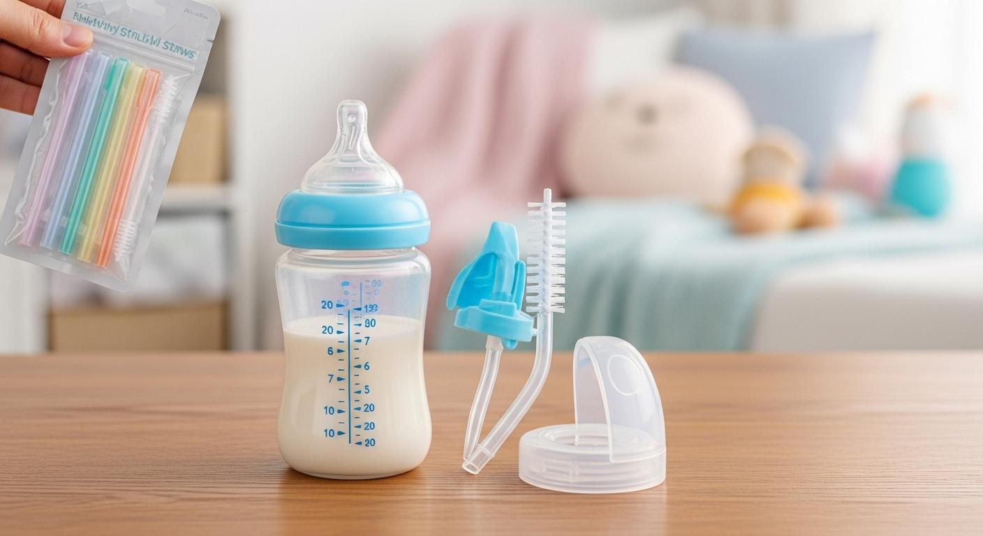 분유 빨대 젖병