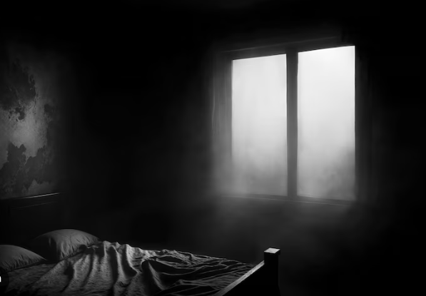 공포를 연상 시키는 방 분위기 모습