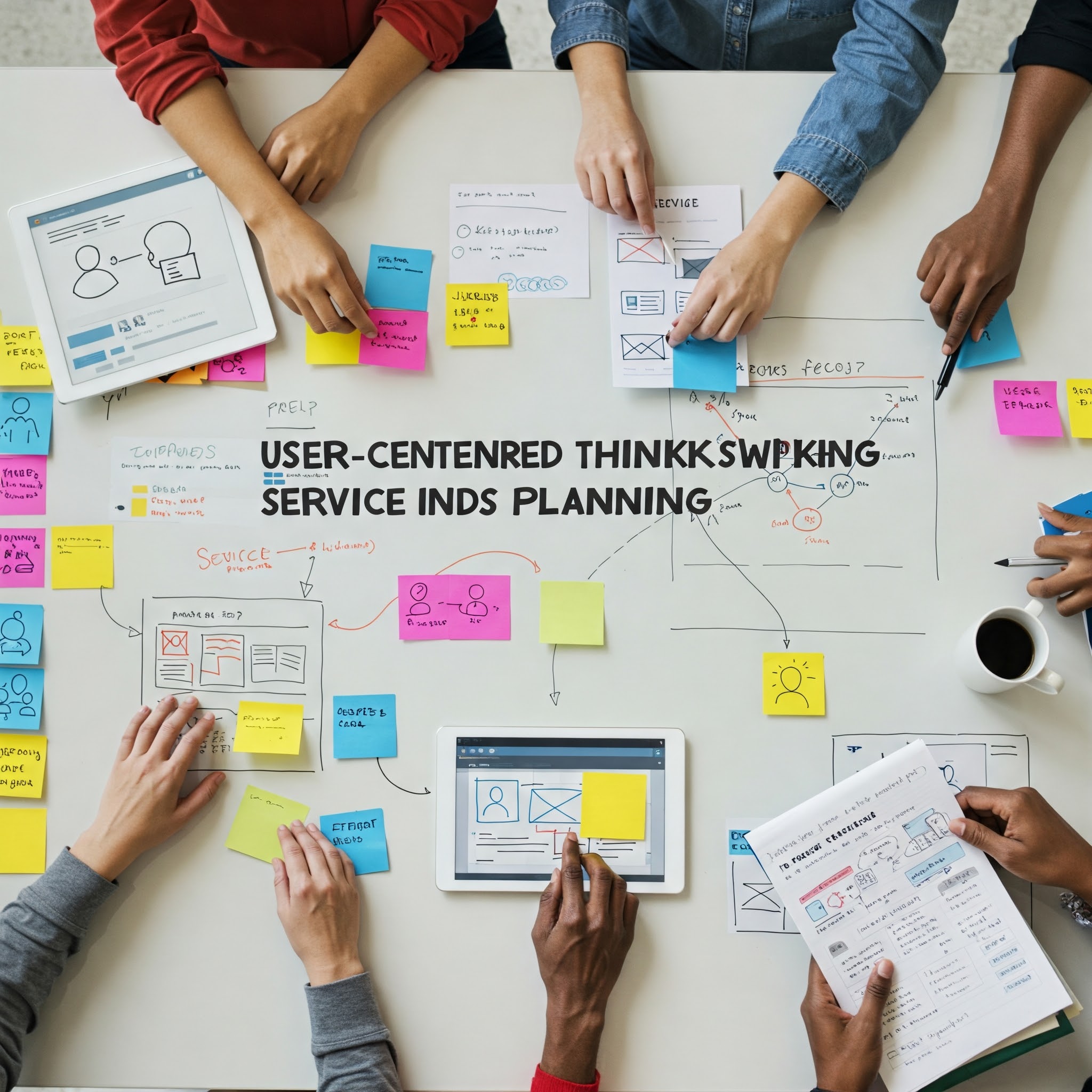 서비스 기획 회의 이미지