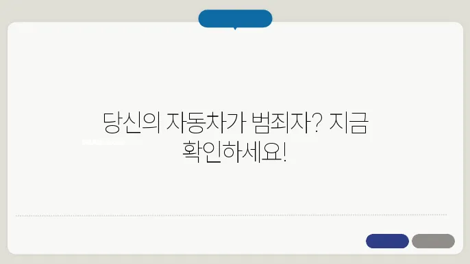 교통법규차량 위반 조회