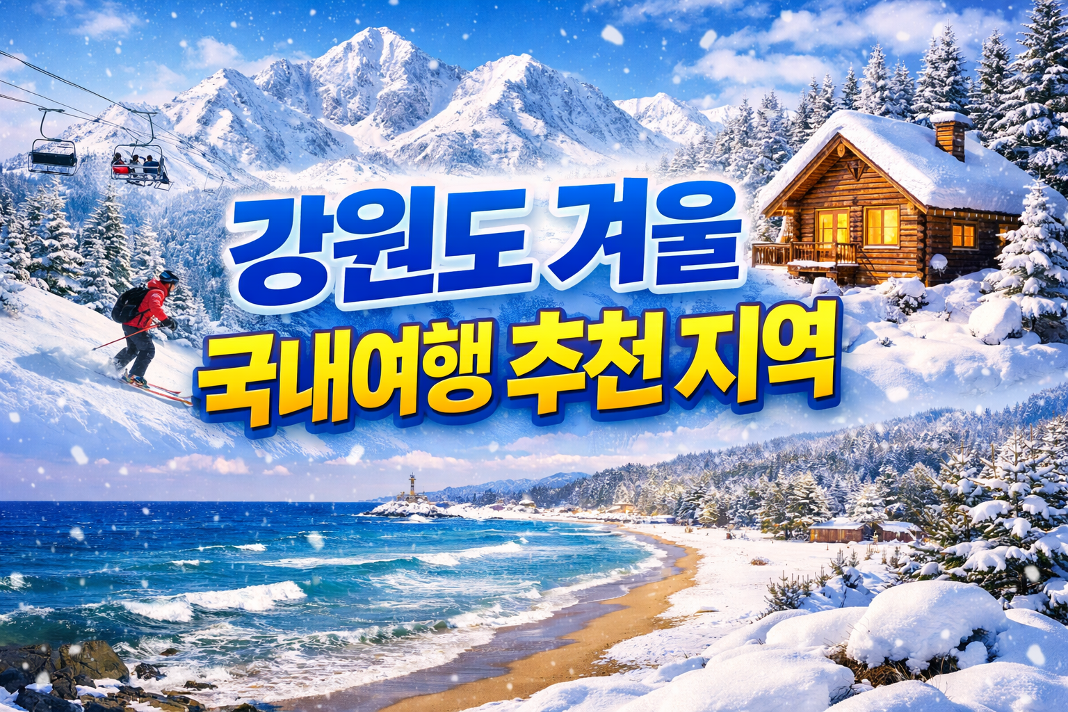 강원도 겨울 국내여행 추천 지역 총정리