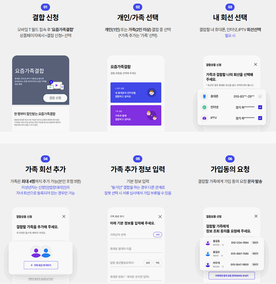 요즘가족결합-T월드-가입-안내
