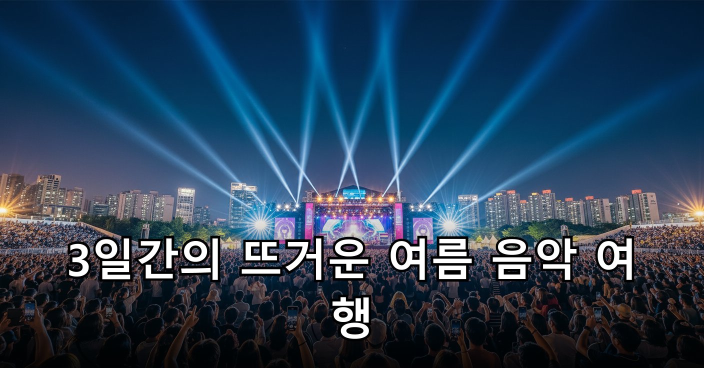 송도달빛축제공원의 페스티벌 전경