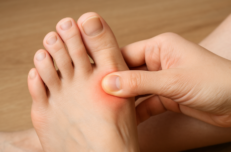 엄지 발가락 옆 통증