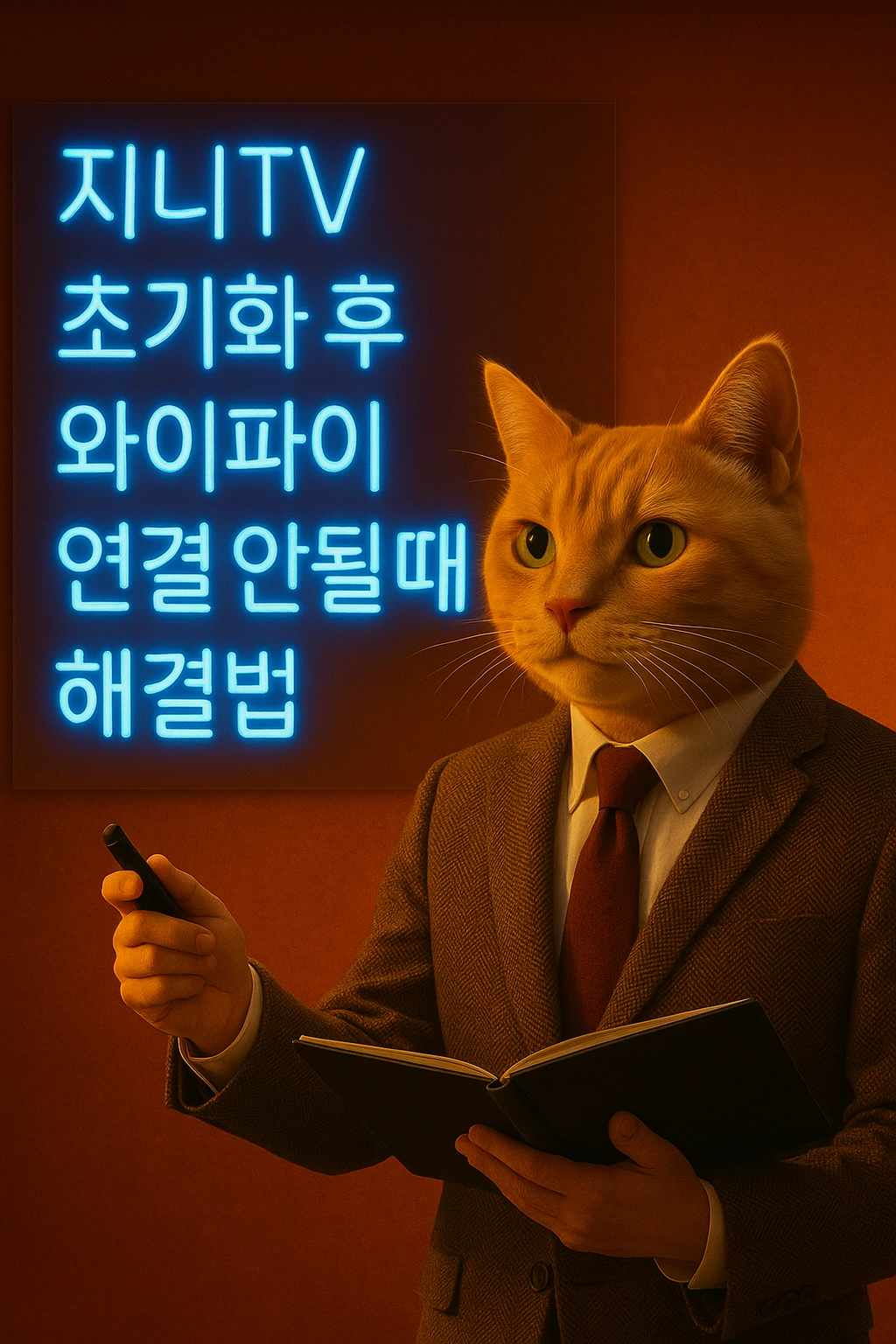 지니TV 초기화 후 와이파이 연결 안될 때 해결법