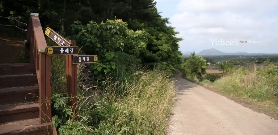 지미봉 둘레길 정상 가는 계단