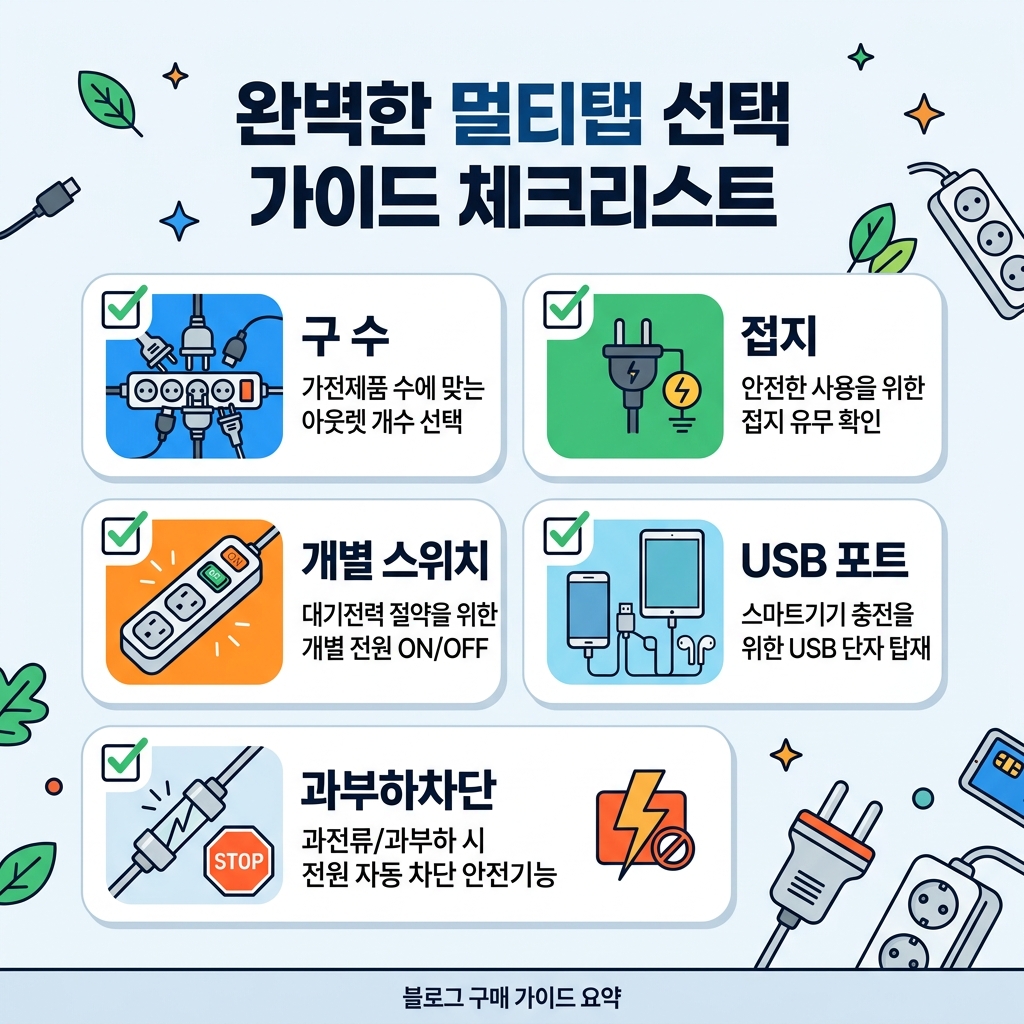 멀티탭 고르는법 구매 체크리스트