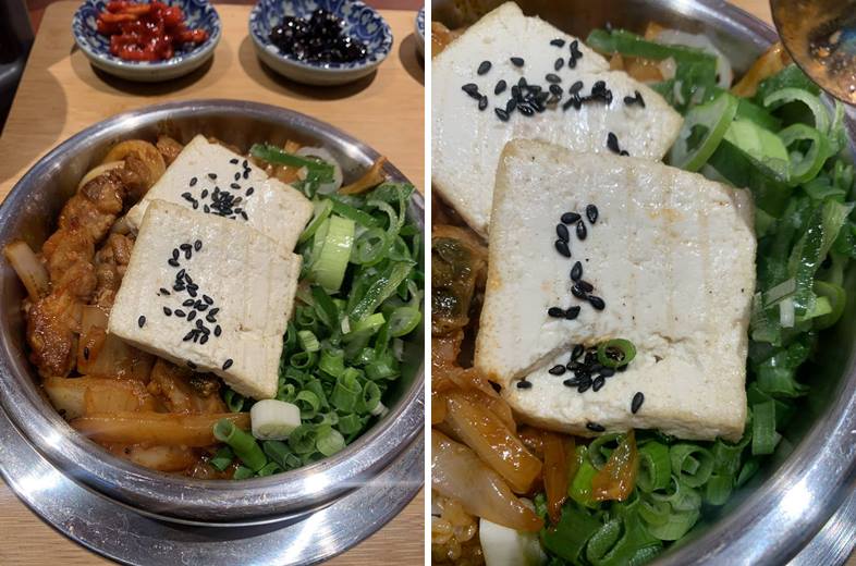 묵은지 삼겹 솥밥 모습