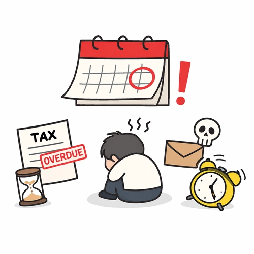 부가세 신고 누락을 표현한 장면