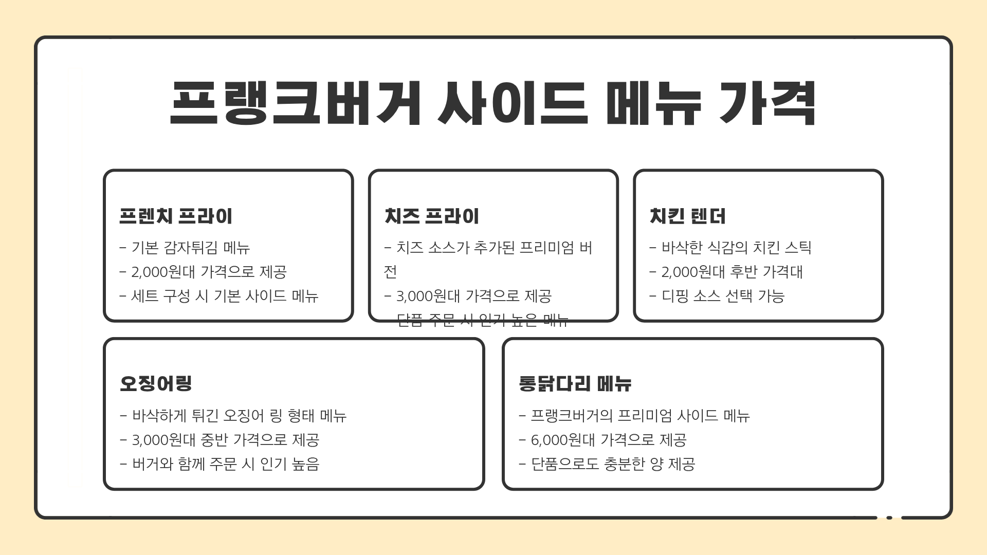 프랭크버거 메뉴 가격 총정리 + 진격의 거인 콜라보 정보까지 한눈에