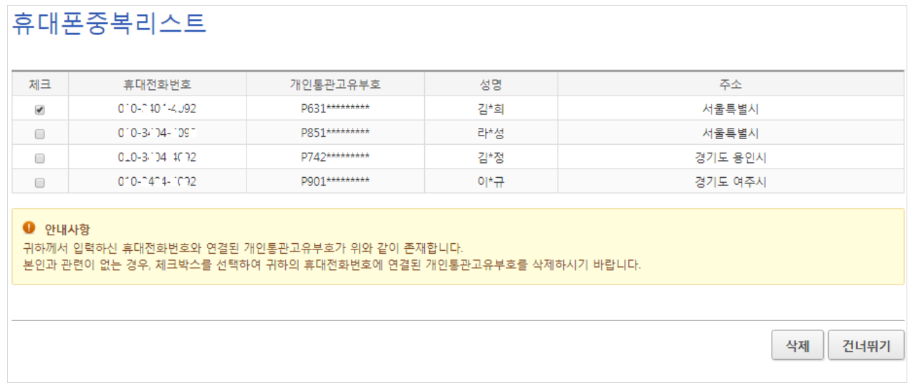 관세청 개인통관고유부호 조회 및 발급 방법 (해외직구용)