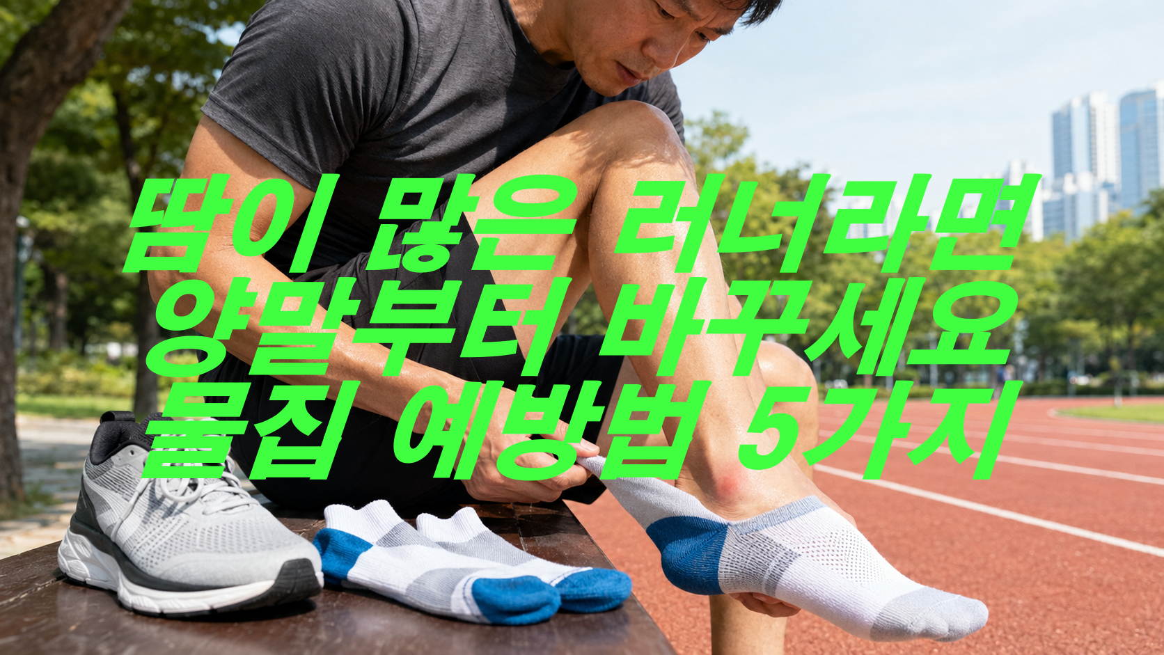 땀이 많은 러너라면 양말부터 바꾸세요, 물집 예방법 5가지