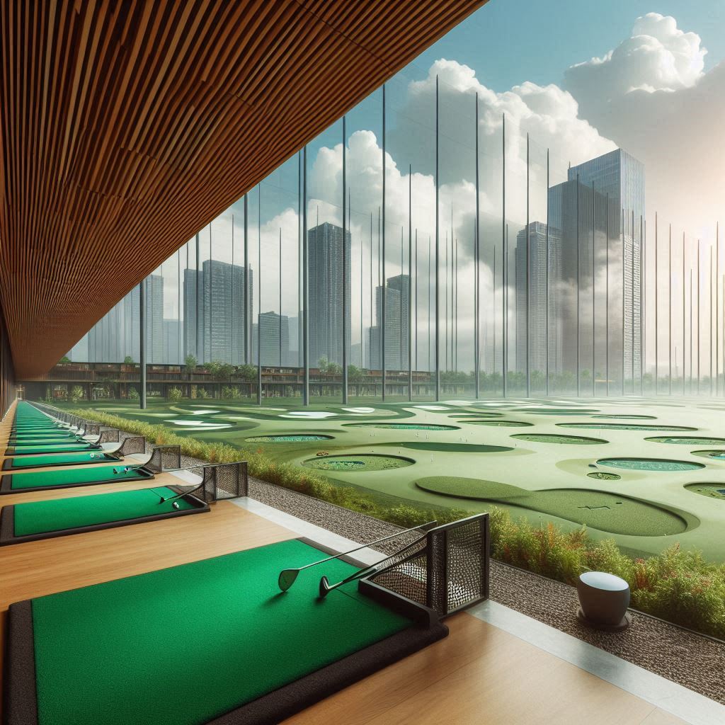 실외골프연습장 배경