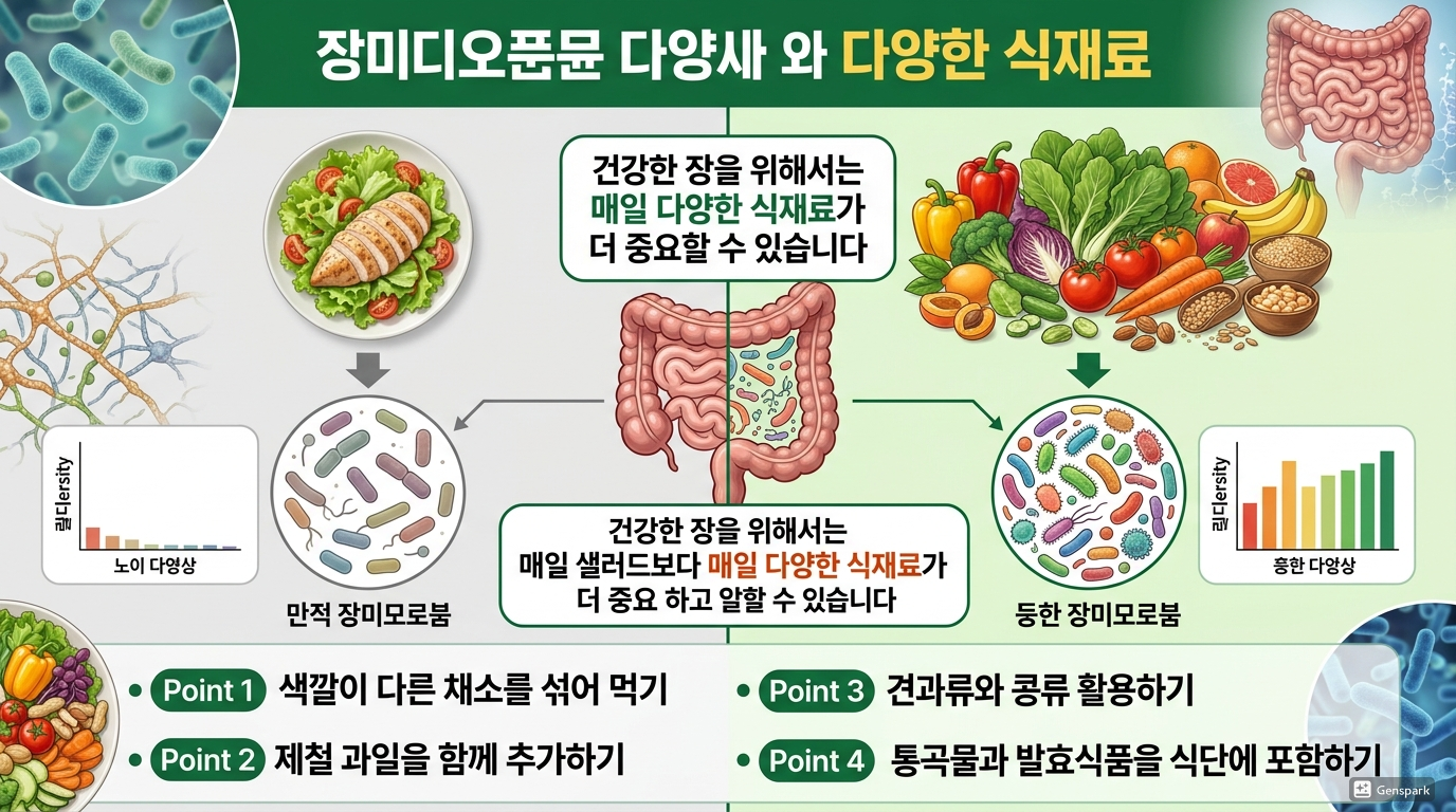 장 건강에 다양성이 중요한 이유