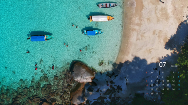 2024년 7월 달력 바탕화면