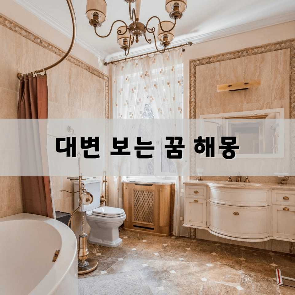 대변-보는-꿈-해몽-풀이의-의미와-해석