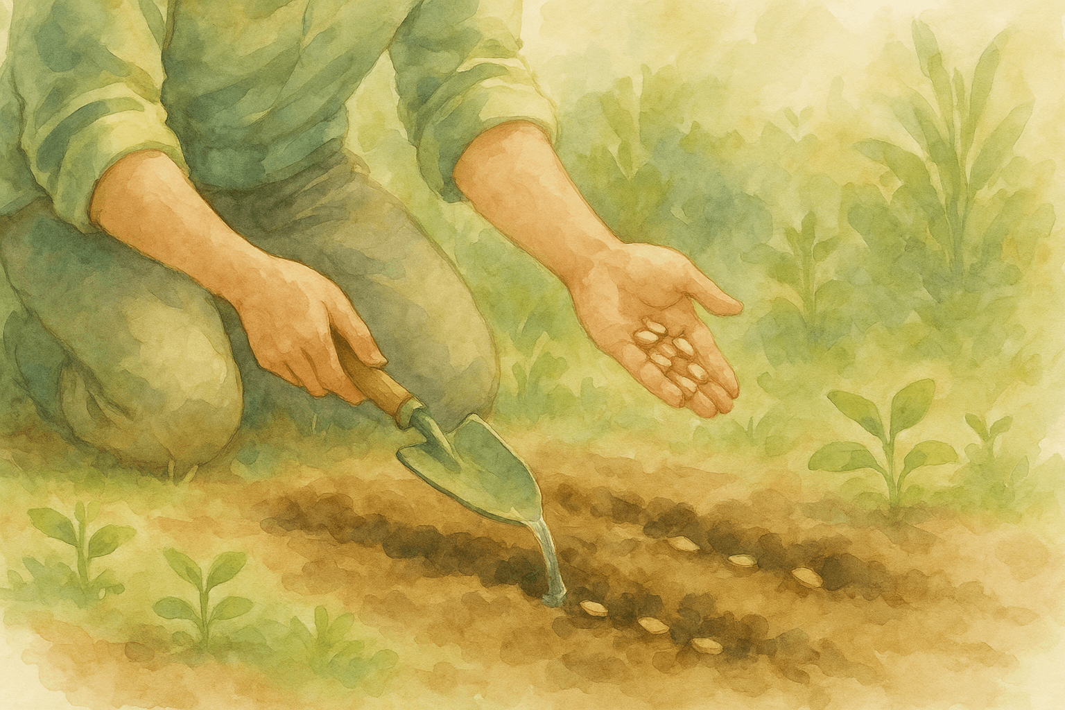 “처음 흙을 만지는 초보 가드너의 씨앗 심기 여정”