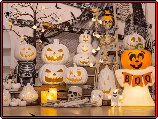 할로윈데이-장식용품-촛불