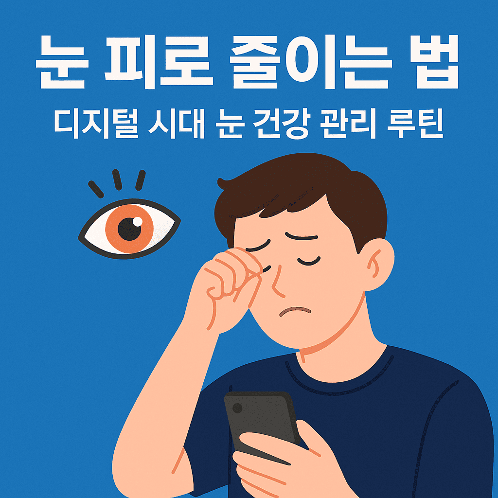 눈 피로 줄이는 법