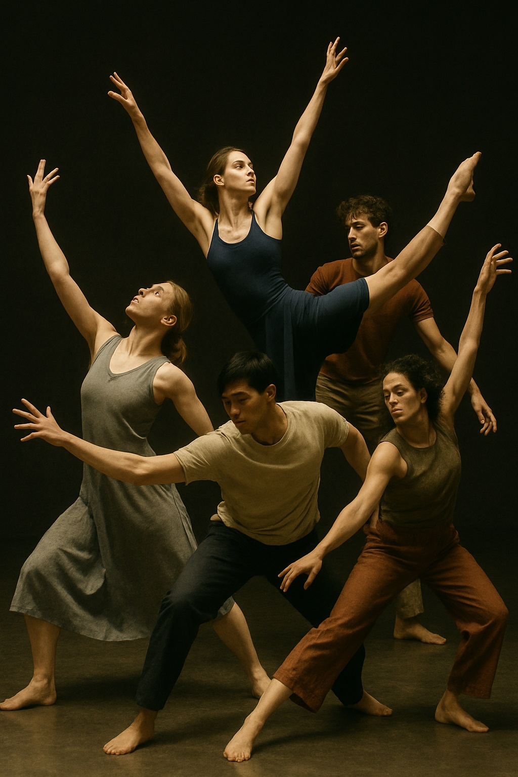 한국 모던댄스 공연 사진