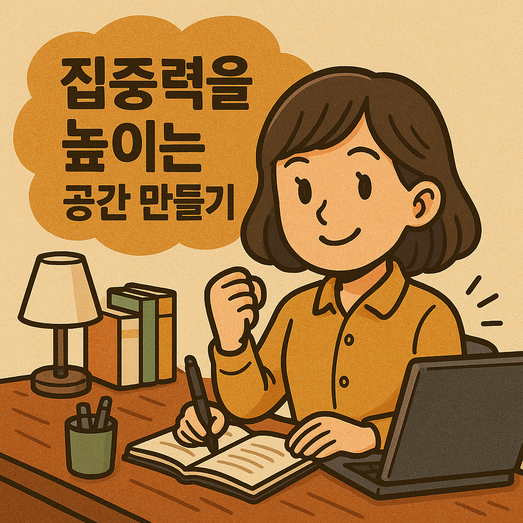 집중력을 높이는 공간 만들기