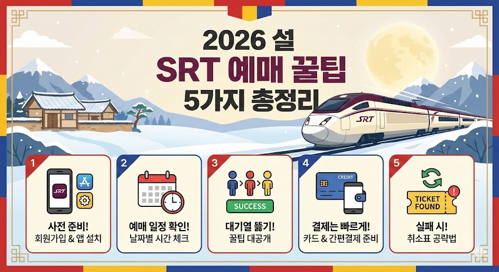2026 설 SRT 예매 꿀팁