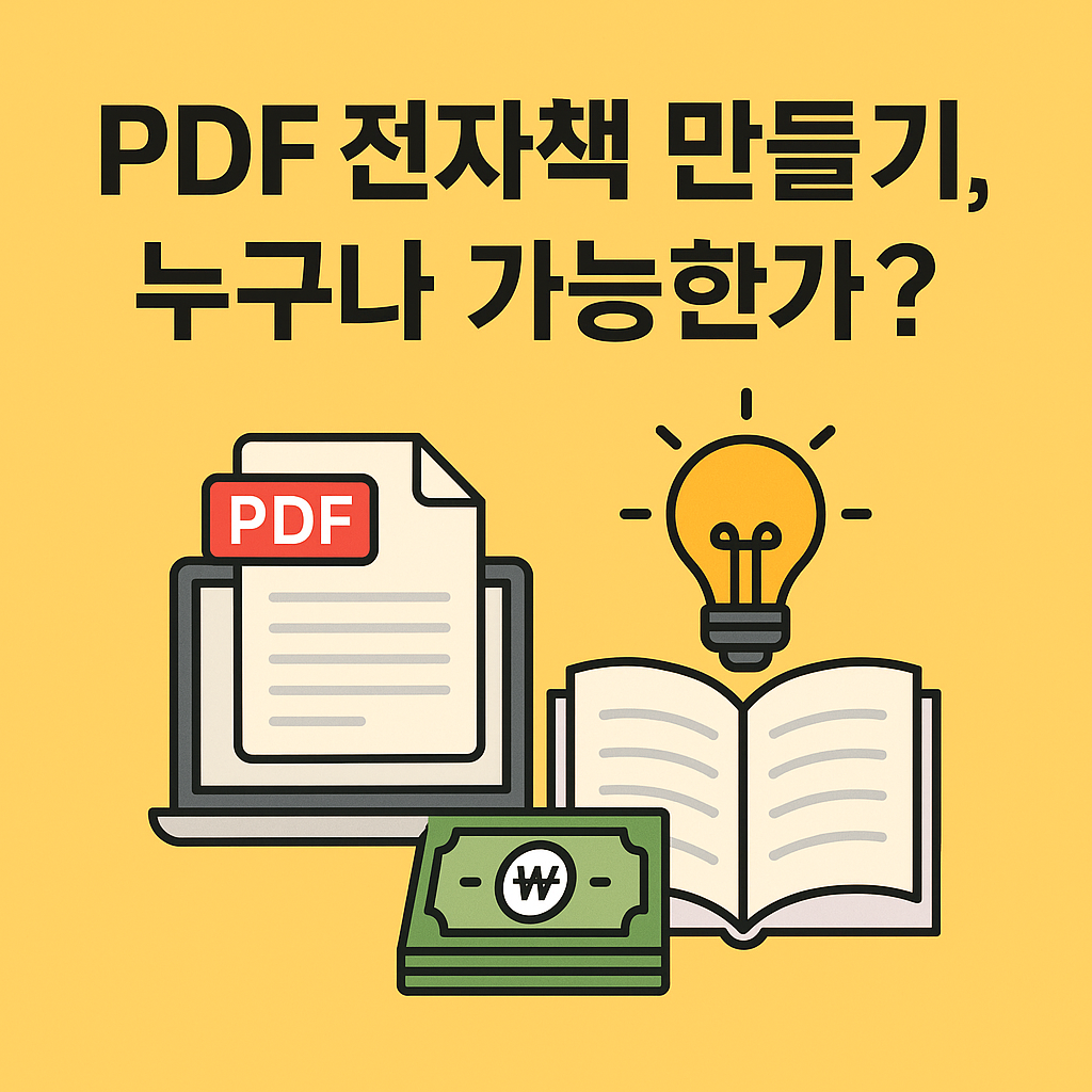 PDF 전자책 만들기, 누구나 가능한가?