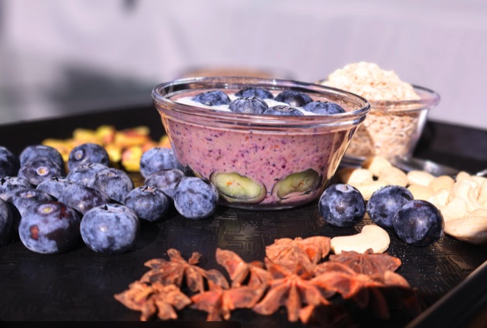 블루베리 음식조합