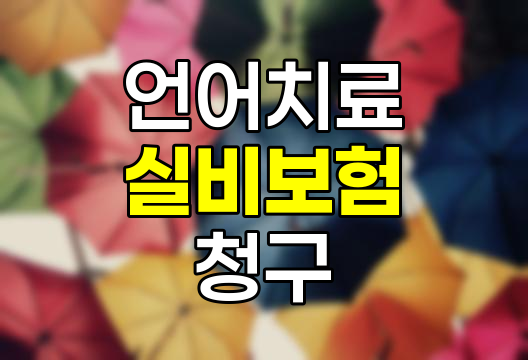 언어치료 실비보험 청구 전략