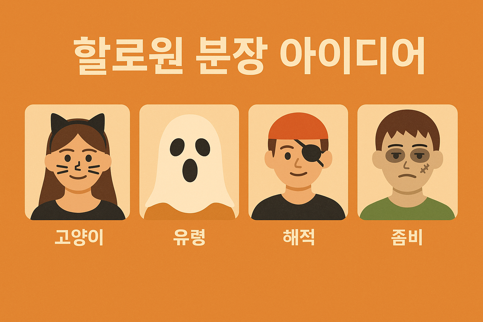 할로윈 분장 아이디어 - 초보자