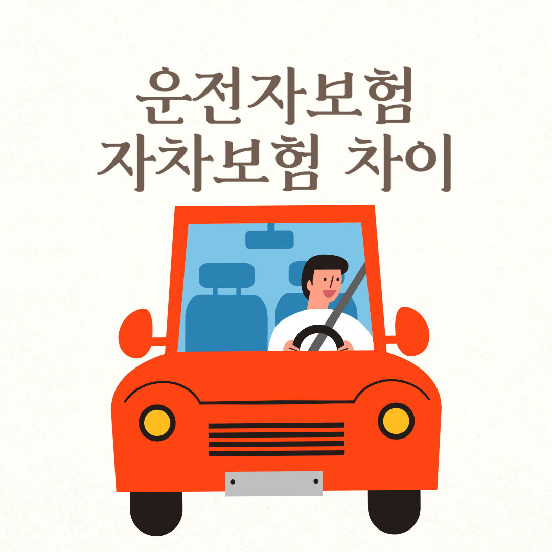 운전자보험 자차보험 차이