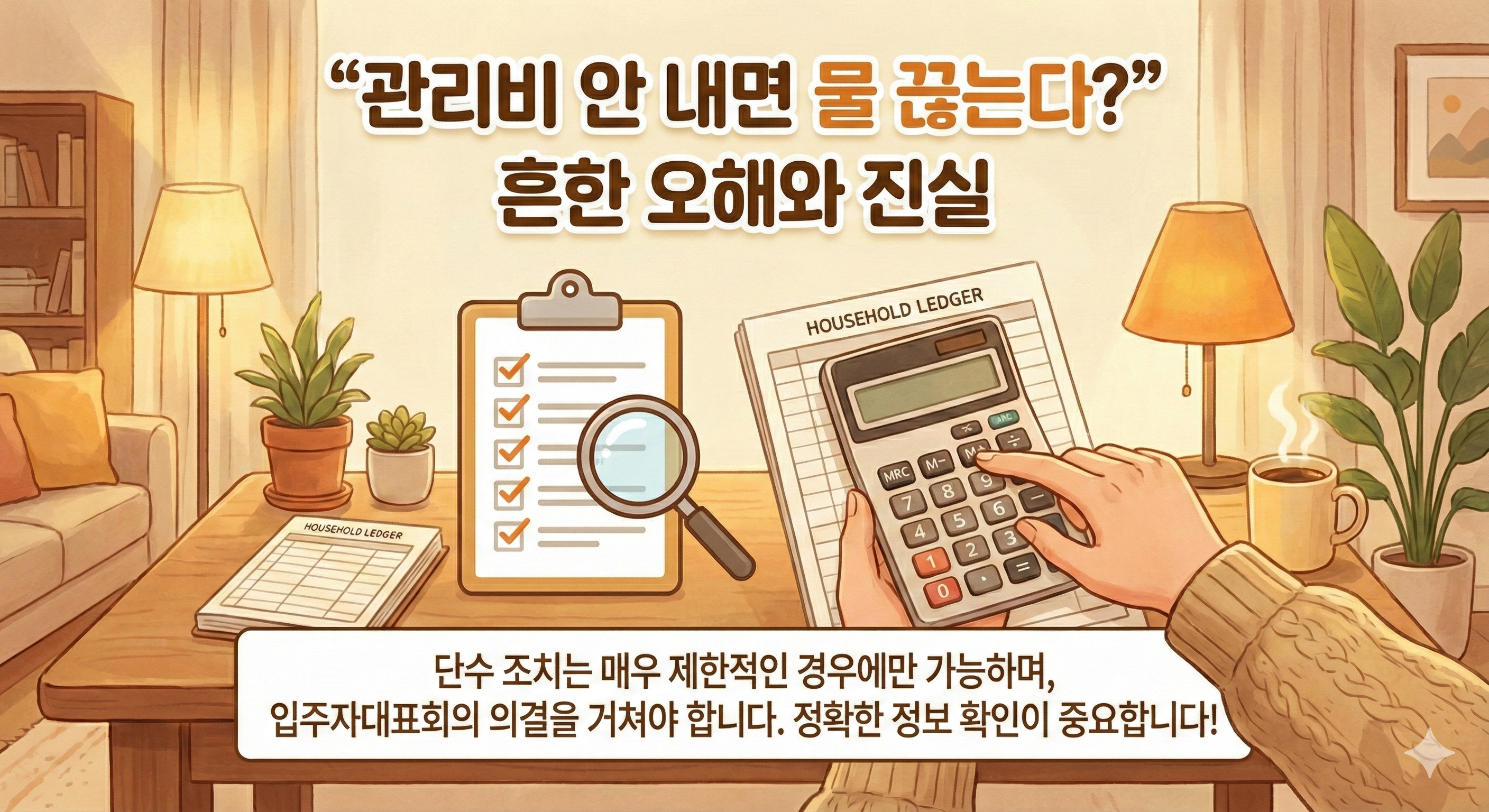 "관리비 안 내면 물 끊는다?" 흔한 오해와 진실