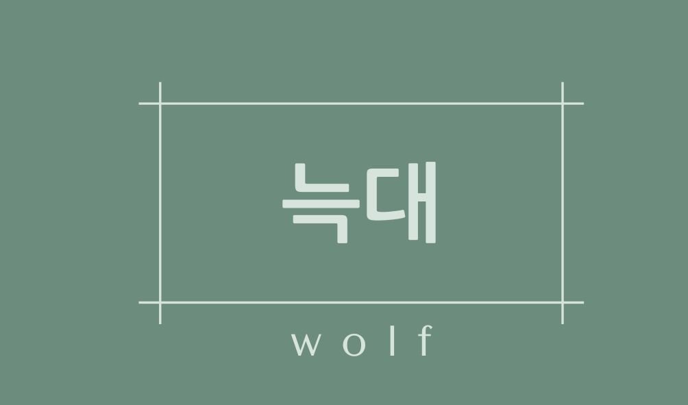 늑대(wolf)
