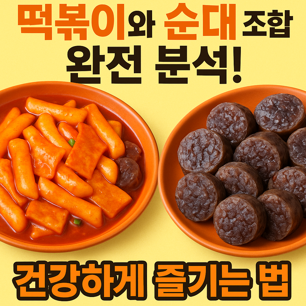 떡볶이와 순대 조합