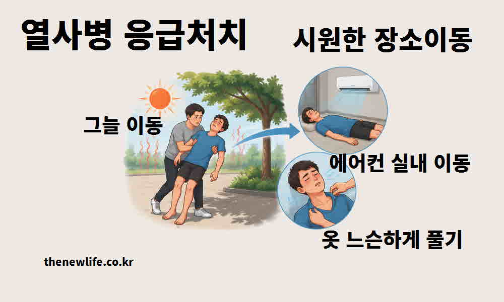 열사병 응급처치 응급처치 시원한 장소이동