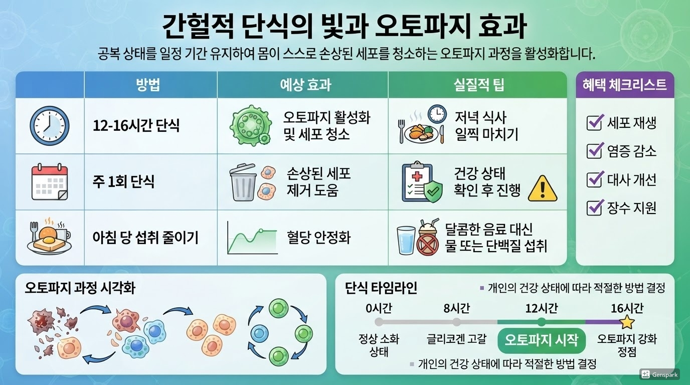 간헐적 단식과 자가포식 효과