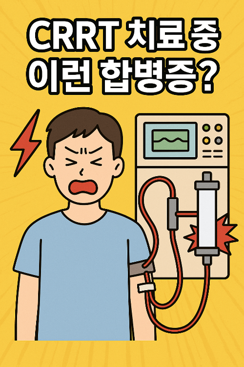CRRT 치료 모니터링 화면 캡처