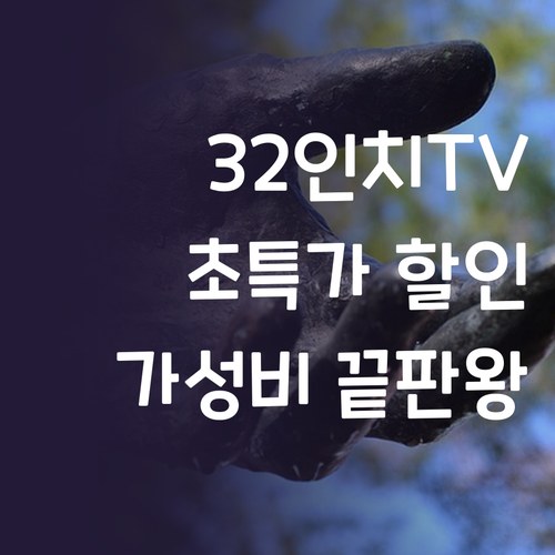 32인치 TV, 이 가격 실화? 가성..