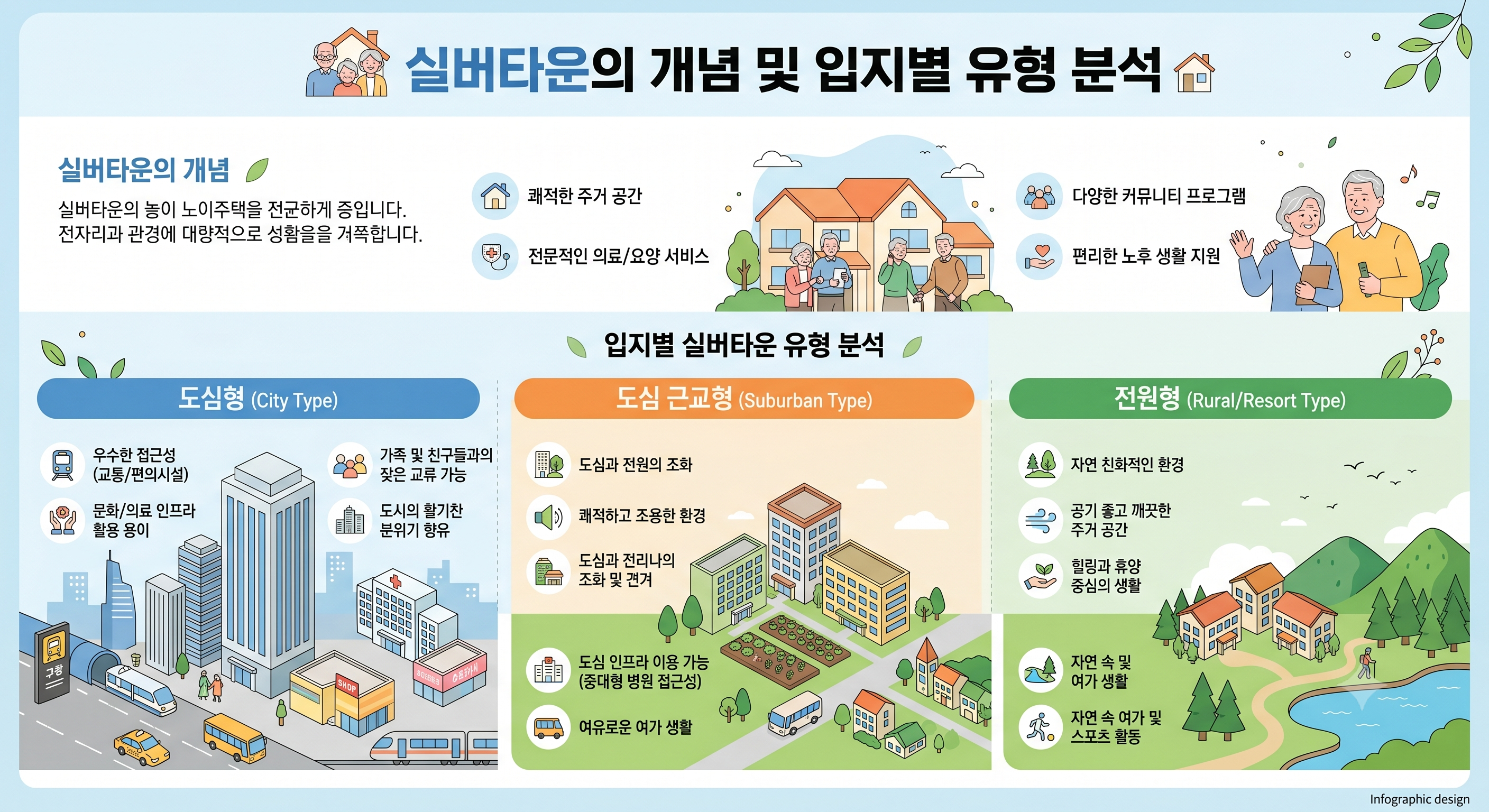 실버타운의 개념과 입지별 유형 분석