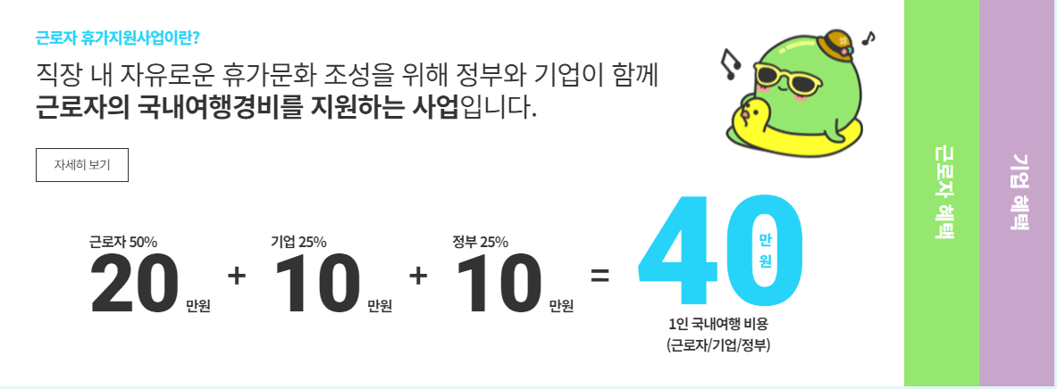 근로자 휴가지원사업 신청
