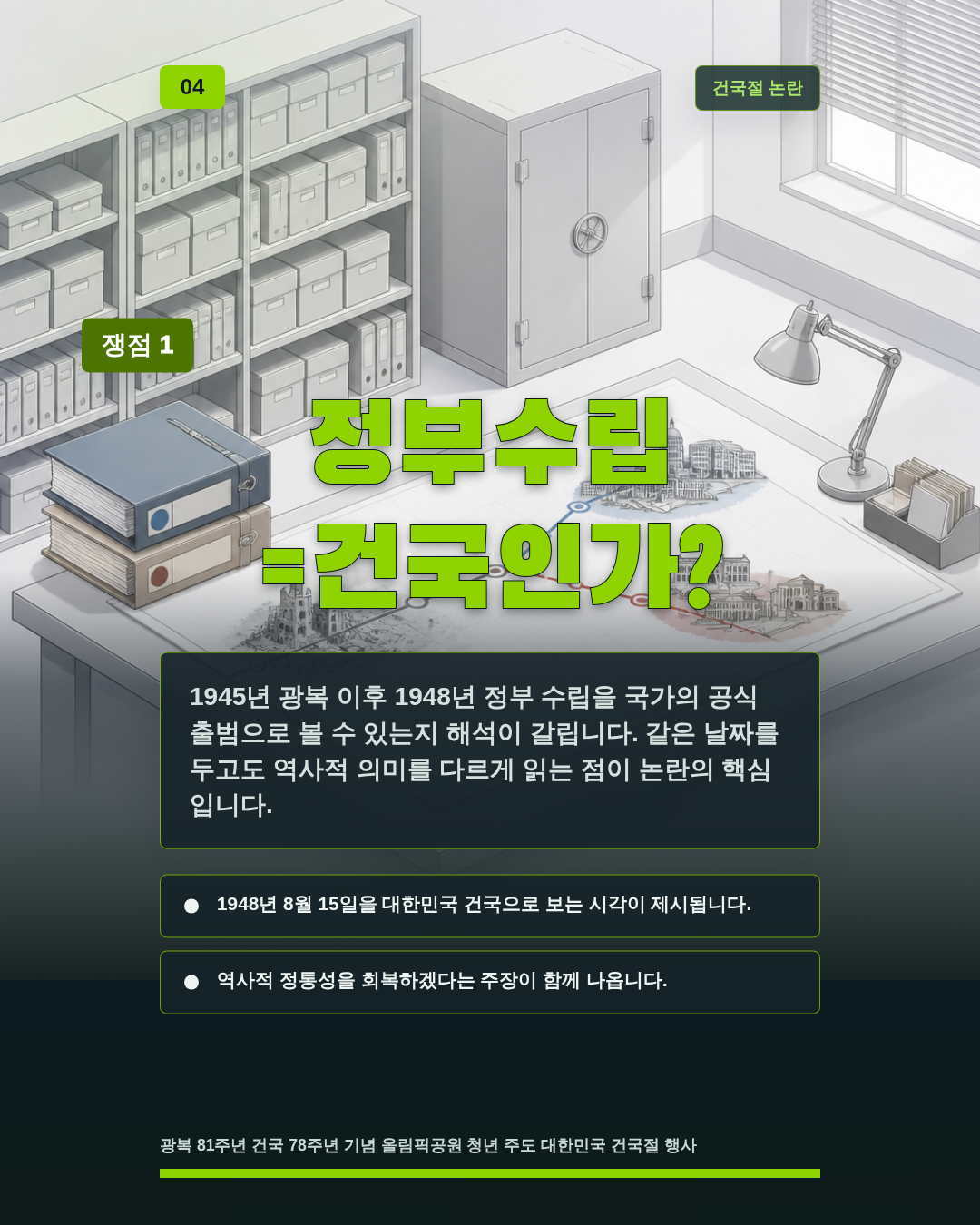 정부수립 =건국인가?