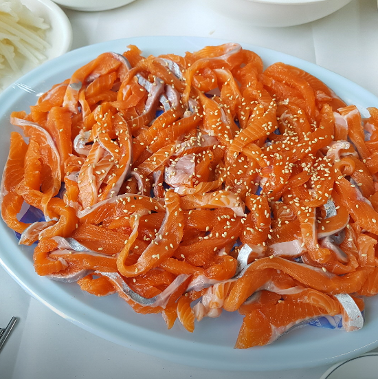 대청호 맛집 &quot;방아실강변회집&quot; 음식