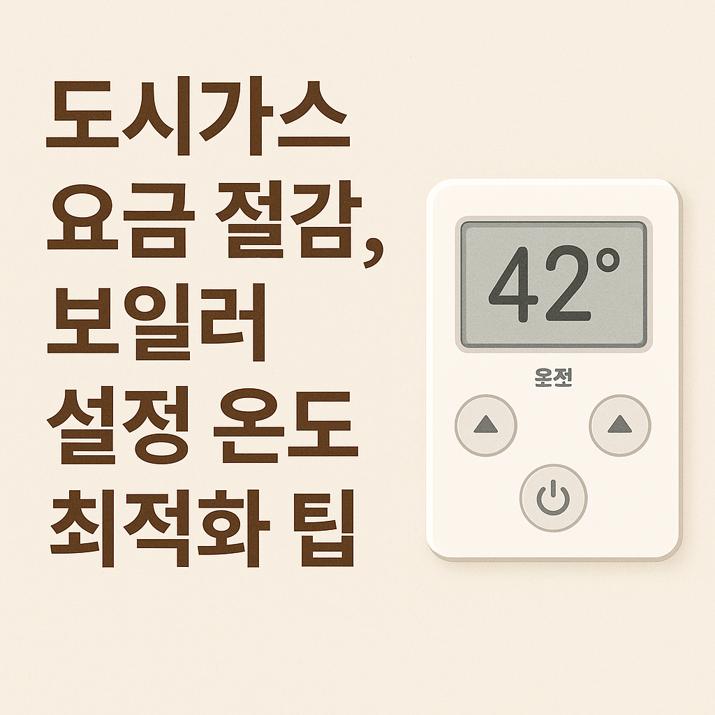 도시가스 요금 절감 실전 팁