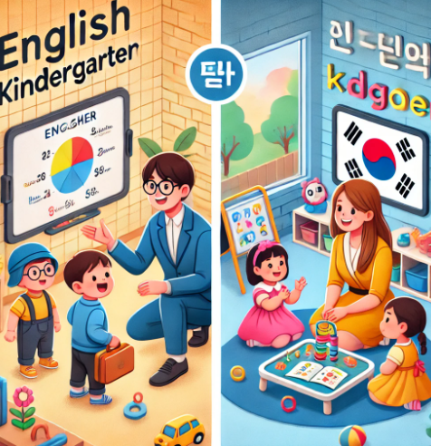 영어유치원 vs. 일반유치원