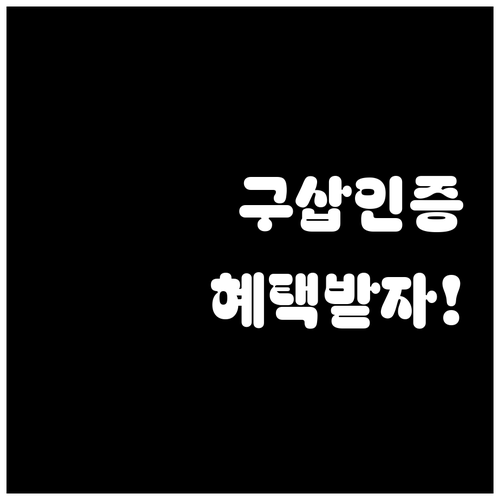 국민비서 구삽 간편 인증과 혜택 완벽..