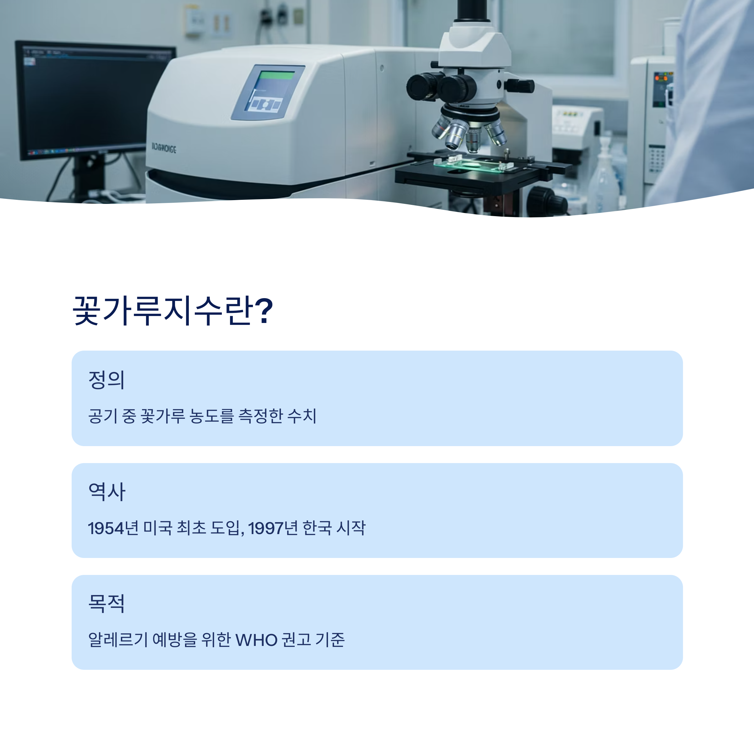 꽃가루지수의 의미와 역사