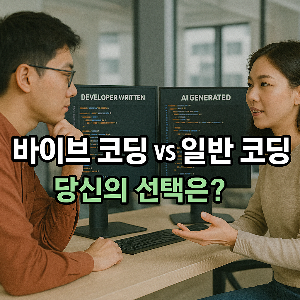 바이브 코딩과 일반 코딩의 선택